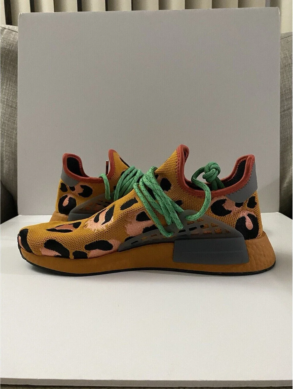 adidas Pharrell x NMD Human Race Animal Print Men’s Size 9.5 Casual Shoes GZ4439